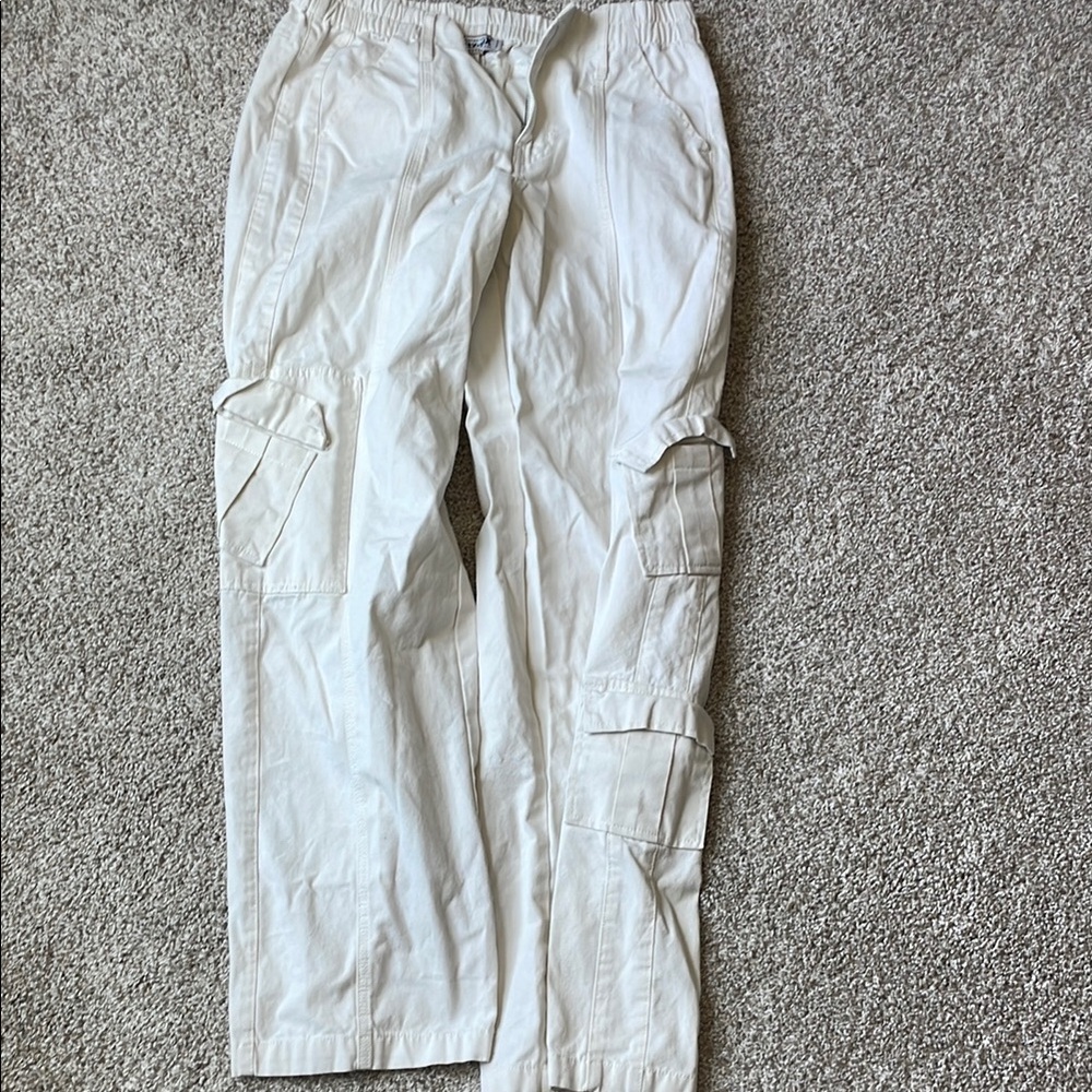 White Cargo Pants